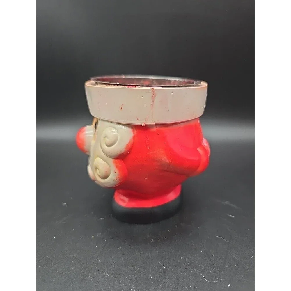 Vintage Chubby Santa Pillar Candle Holder Hong Kong